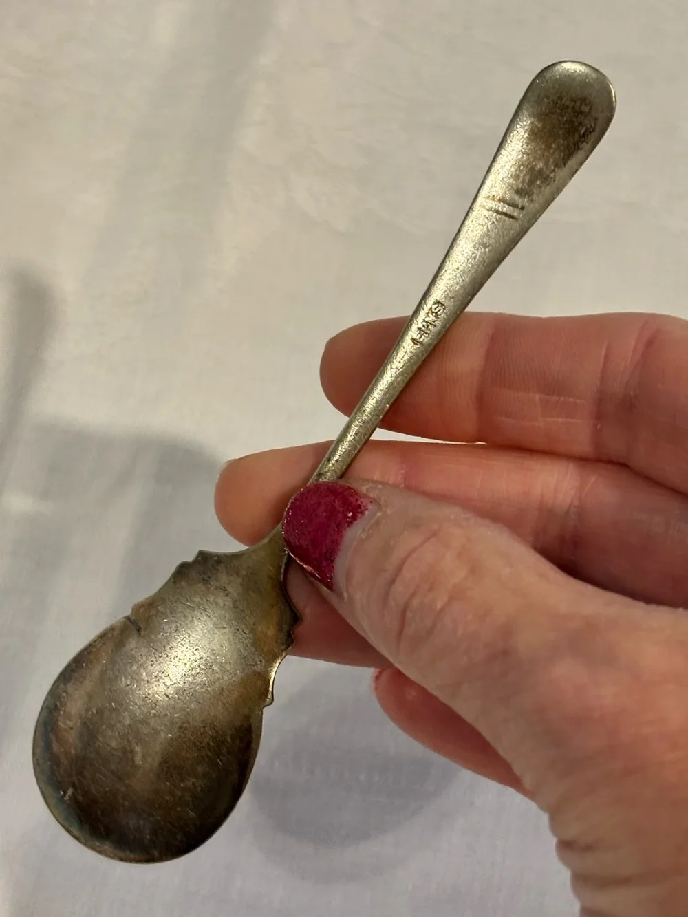 Vintage Sugar Shell Spoon Silver-plate E.P.N.S.